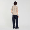 Pablo Short-sleeve knitted polo shirt Light Taupe