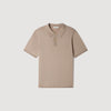 Pablo Short-sleeve knitted polo shirt Light Taupe