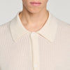 Cardigan Adam Rib Knit Shirt Ecru