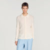 Cardigan Adam Rib Knit Shirt Ecru