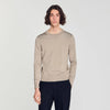 Pablo Crewneck Fine Knit Jumper Light Taupe