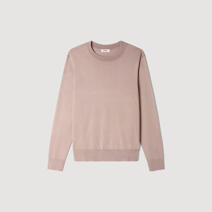 Pablo Crewneck Fine Knit Jumper Light Taupe