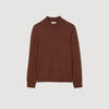 Industrial Wool jumper with high neck Cognac