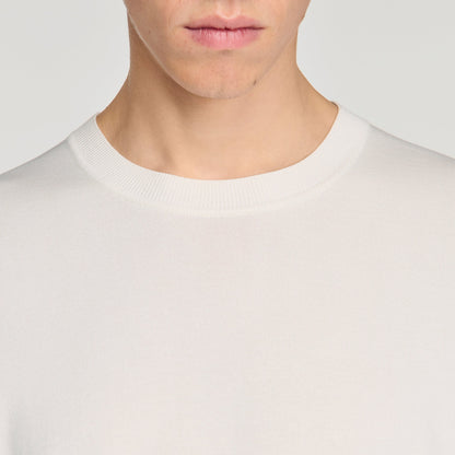 Pablo Tee Cotton Knitted T-shirt Ecru