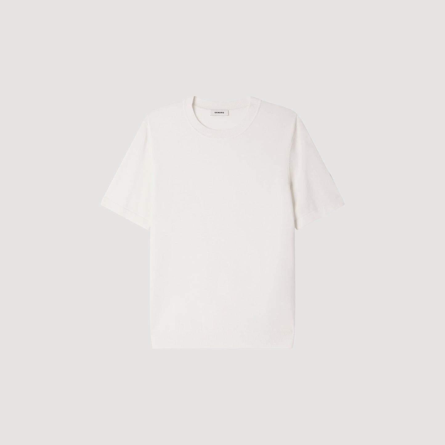 Pablo Tee Cotton Knitted T-shirt Ecru