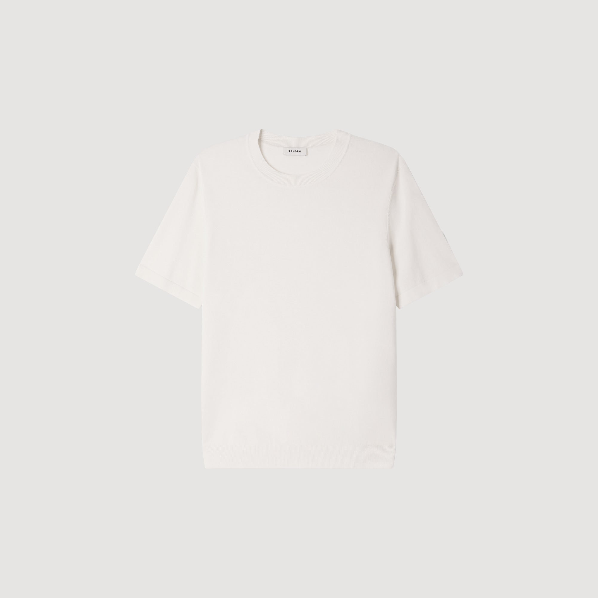 Pablo Tee Cotton Knitted T-shirt Ecru
