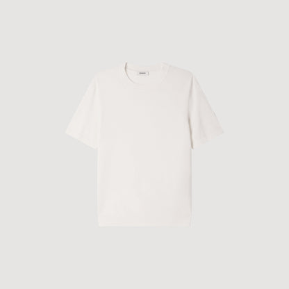 Pablo Tee Cotton Knitted T-shirt Ecru