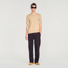Pablo Tee Cotton Knitted T-Shirt Cappucino