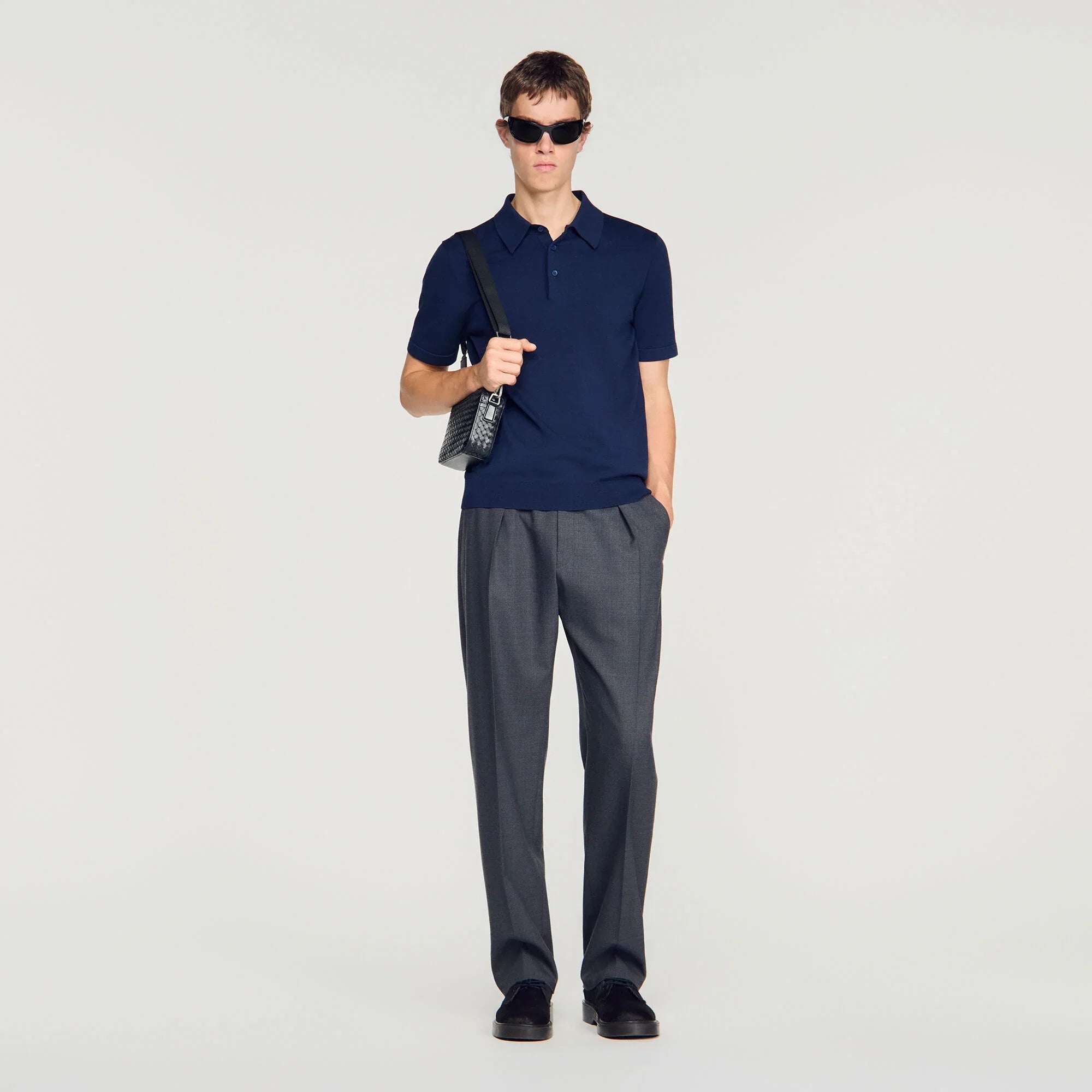 Pablo Cotton Cotton And Silk Polo Shirt Royal Blue