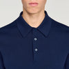 Pablo Cotton Cotton And Silk Polo Shirt Royal Blue