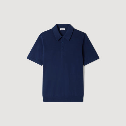 Pablo Cotton Cotton And Silk Polo Shirt Royal Blue