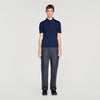 Pablo Cotton Cotton And Silk Polo Shirt Royal Blue