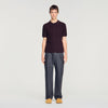 Sponge Polo Terry Knit Polo Shirt Chocolate