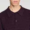 Sponge Polo Terry Knit Polo Shirt Chocolate