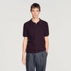 Sponge Polo Terry Knit Polo Shirt Chocolate