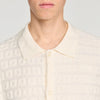 Sponge Shirt Mc Terry Knit Cardigan Ecru
