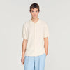 Sponge Shirt Mc Terry Knit Cardigan Ecru