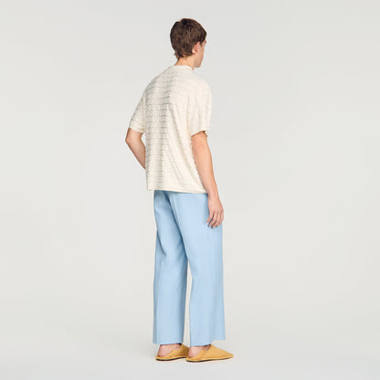 Sponge Shirt Mc Terry Knit Cardigan Ecru
