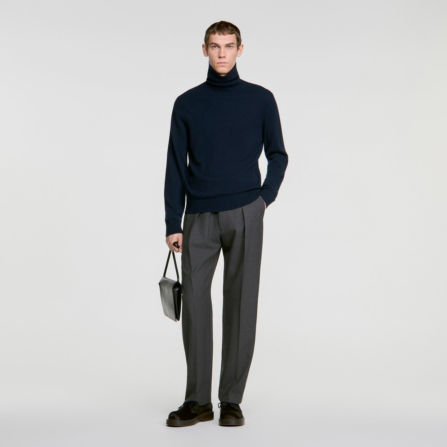Cashmere Turtleneck Roll neck cashmere jumper Navy Blue