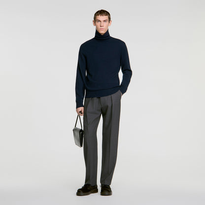 Cashmere Turtleneck Roll neck cashmere jumper Navy Blue
