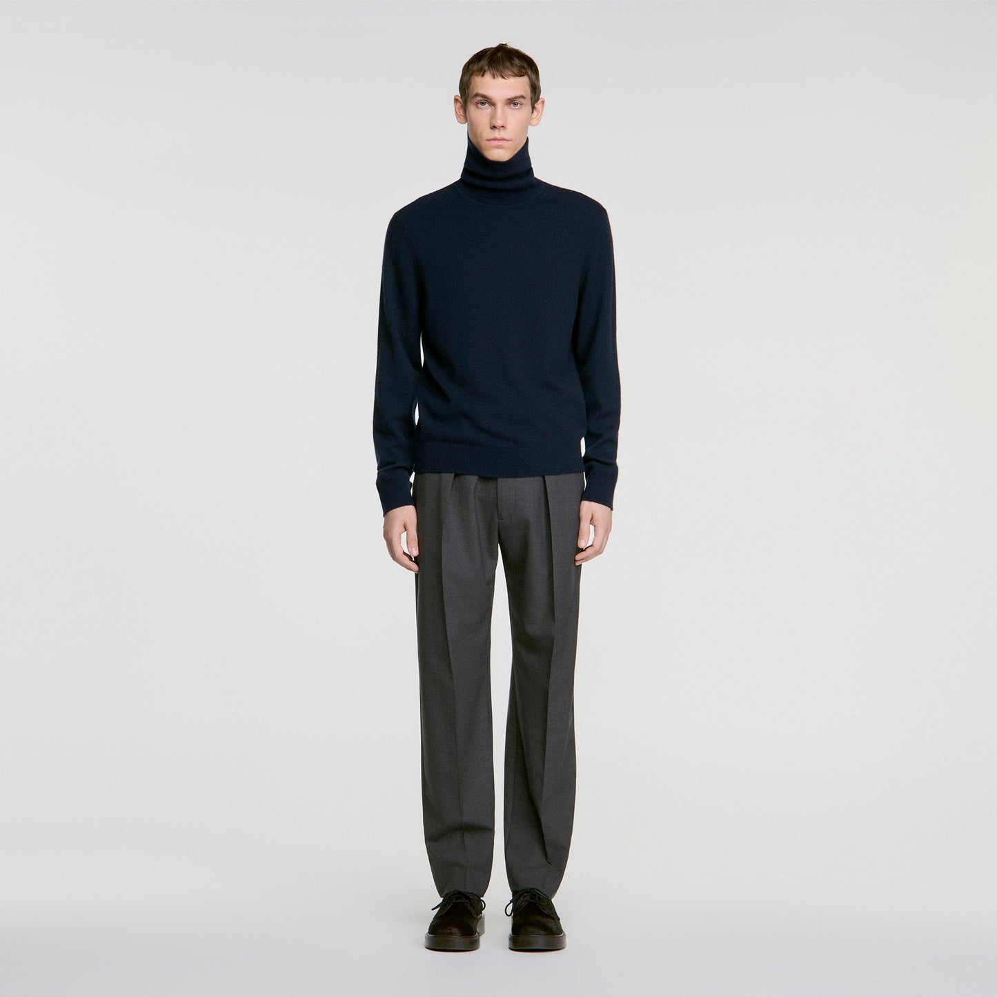Cashmere Turtleneck Roll neck cashmere jumper Navy Blue