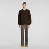 Bomber Cardigan Zip-up bomber cardigan Chocolate