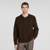 Bomber Cardigan Zip-up bomber cardigan Chocolate