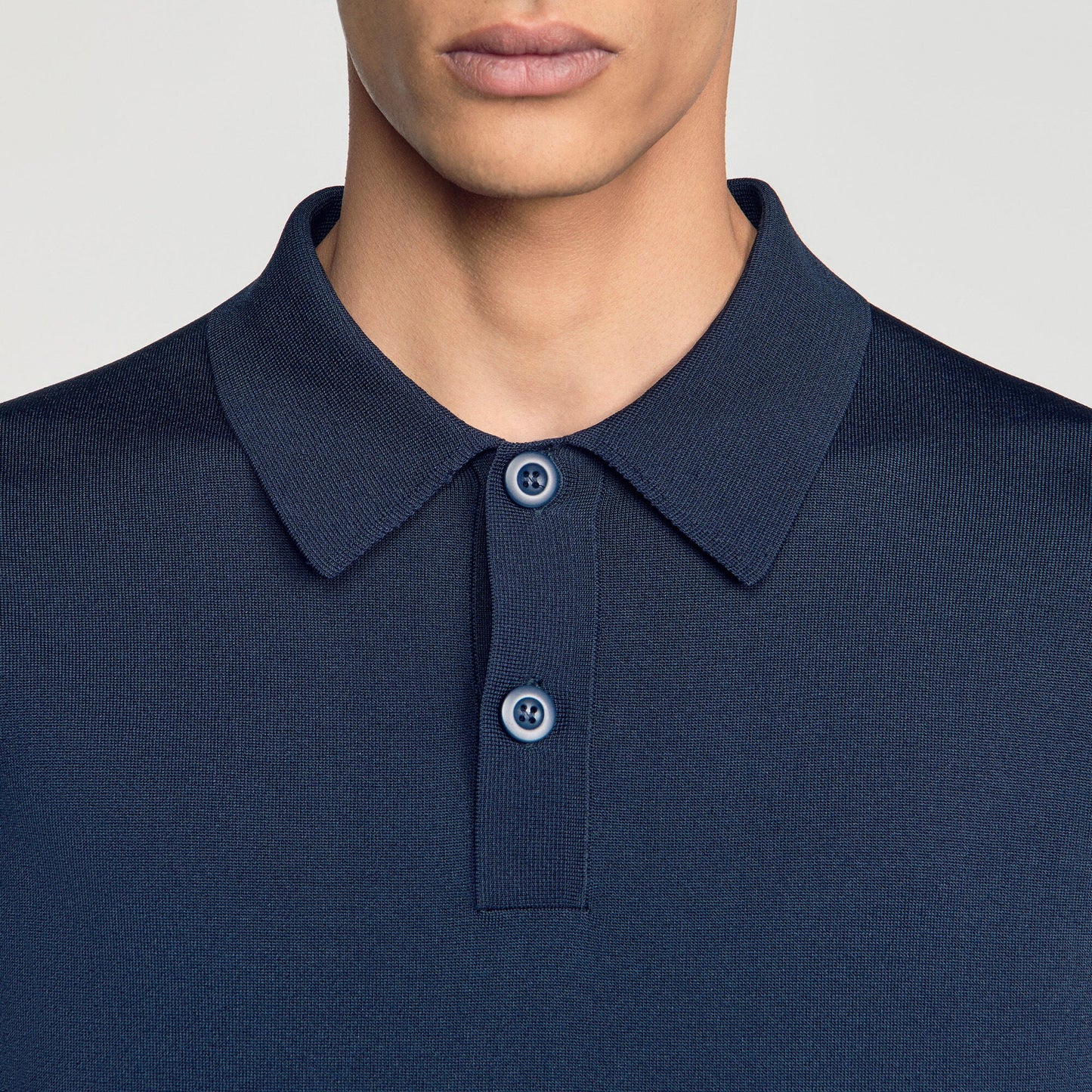 Pablo Polo Ls Long-sleeved polo shirt Navy Blue