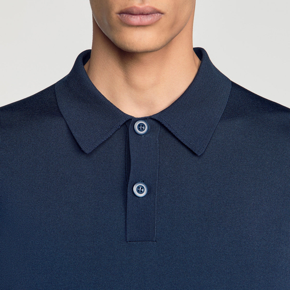 Pablo Polo Ls Long-sleeved polo shirt Navy Blue