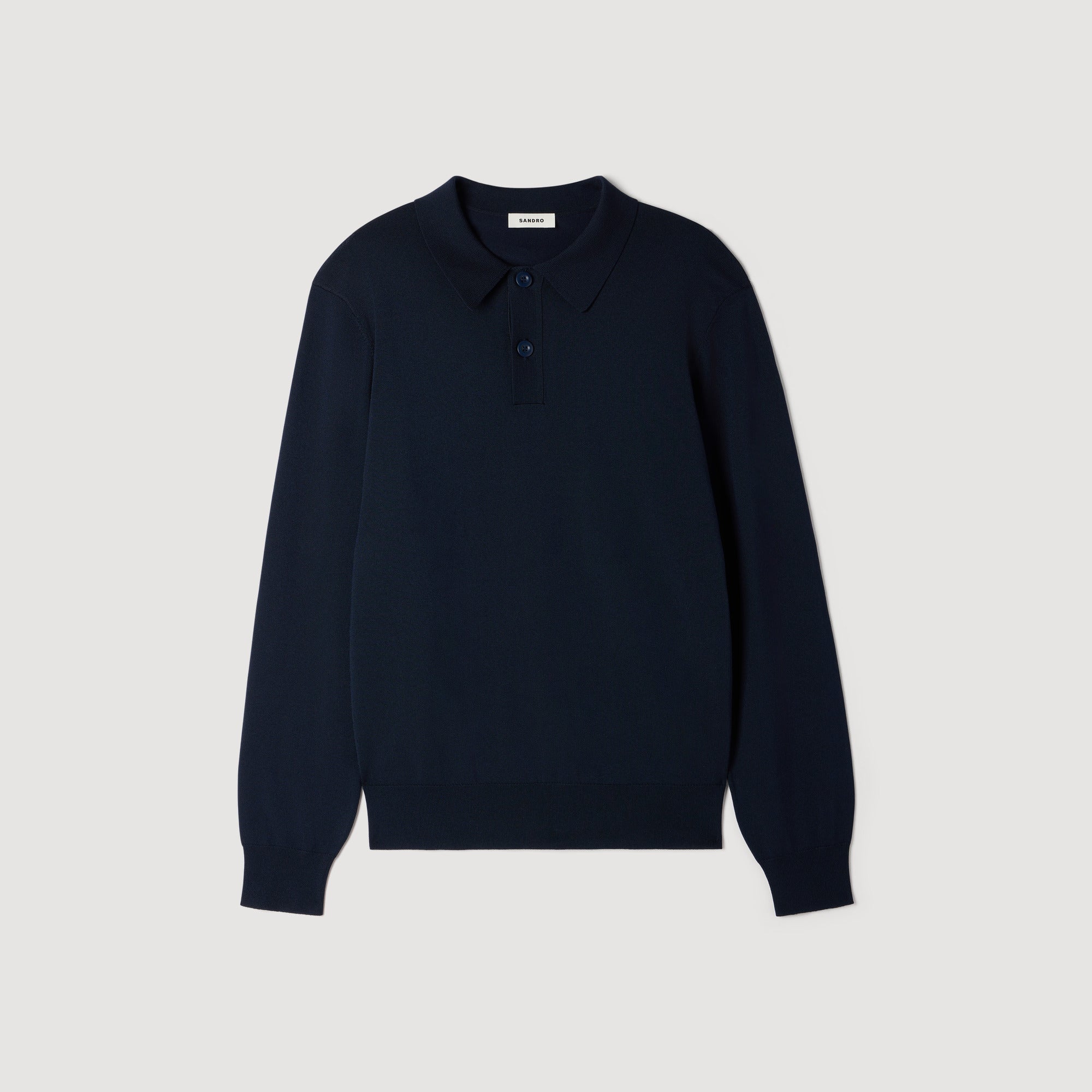 Pablo Polo Ls Long-sleeved polo shirt Navy Blue