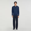 Pablo Polo Ls Long-sleeved polo shirt Navy Blue