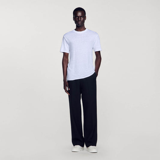 Clash Linen T-Shirt White