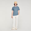 Sandro Logo Tee Cotton T-Shirt Grey / Blu