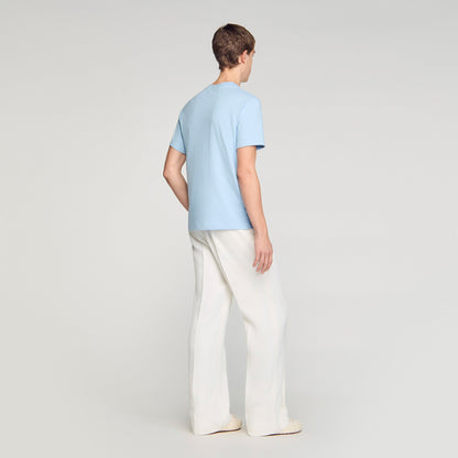 Retro Ss Classic Tee T-Shirt With Double S Patch Sky Blue