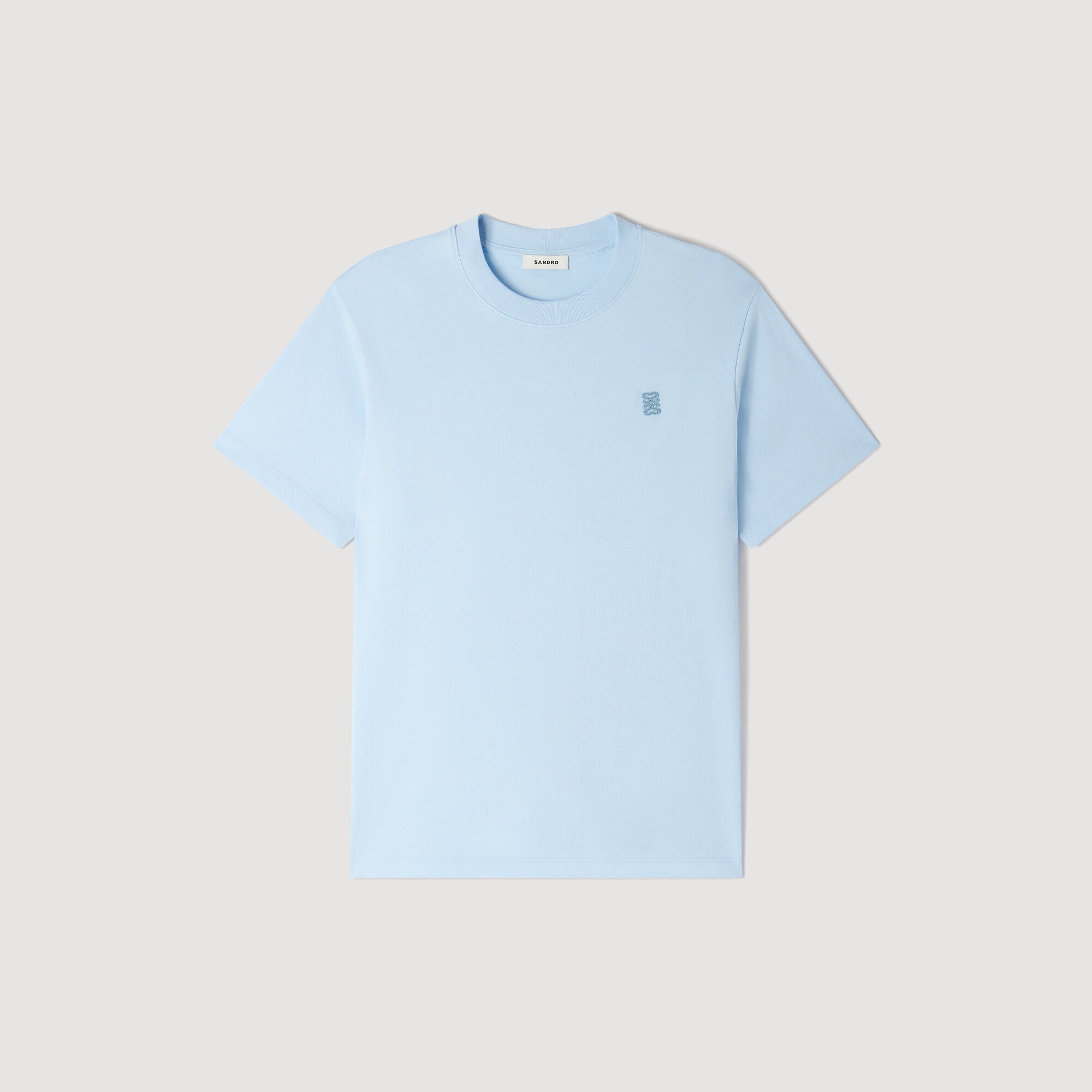Tshirt Tonal Patch 4S Cotton Logo T-Shirt Blue Grey