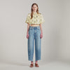 Calaventa Paisley print crop top Light Yellow
