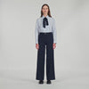 Theaneau Chalk-striped trousers Navy Blue
