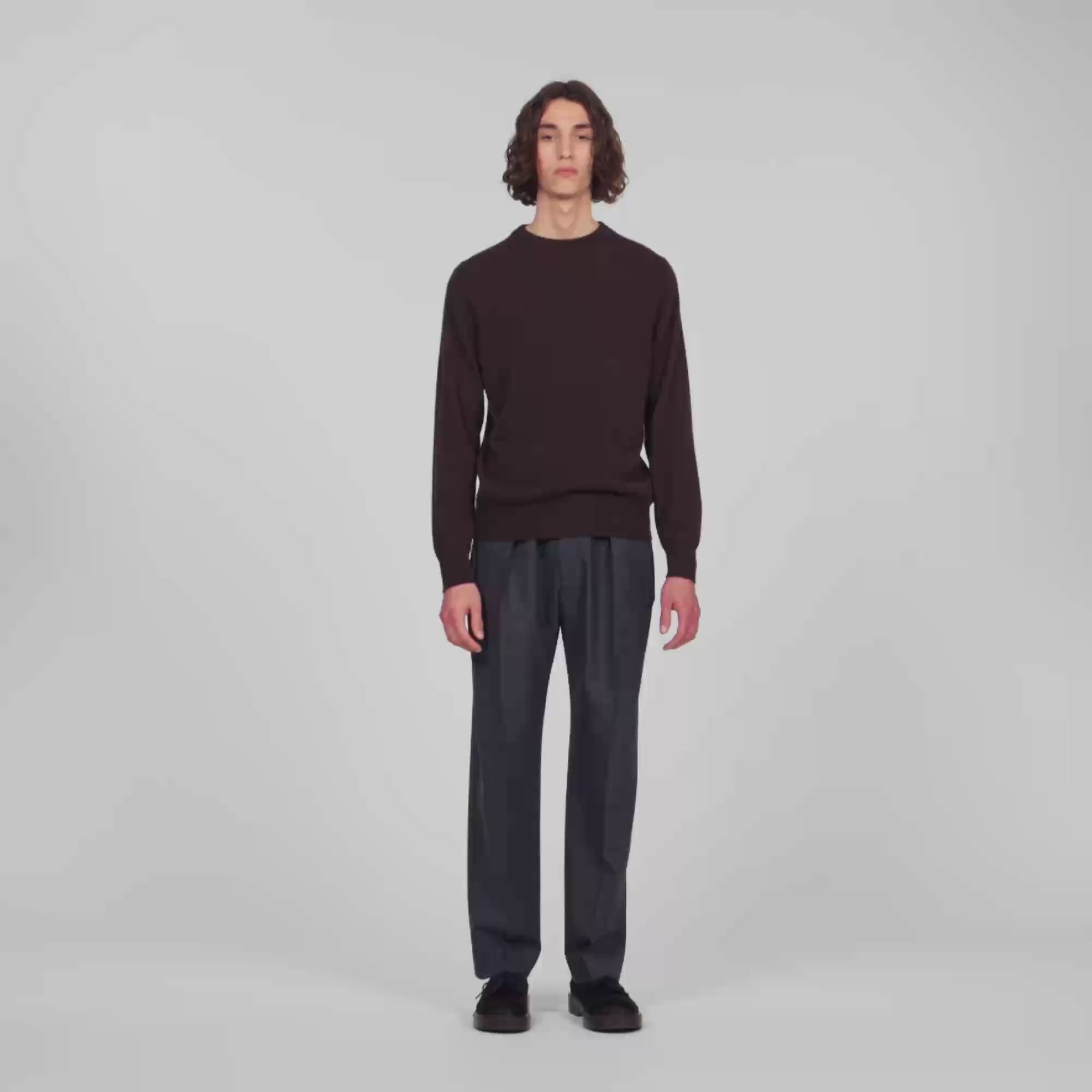 Crewneck Cashmere Cashmere jumper Chocolate
