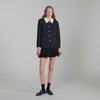 Rosmarina Jacket With Contrast Collar Black