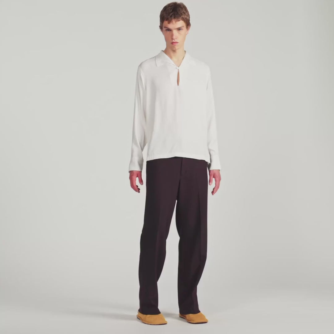 Tunisia Shirt Tunic-Effect Shirt White