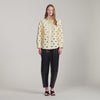 Jupitera Openwork Rhinestone Shirt Vanilla