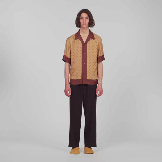 Micro Cross Mc Micro cross motif shirt Camel
