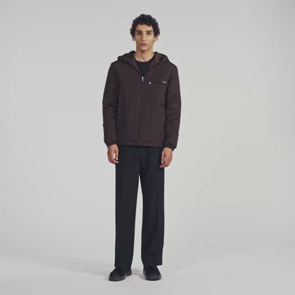 Orion Hooded zip-up jacket Taupe / Kaki