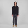 Crinkle Shirt Crinkled loose-fit shirt Black