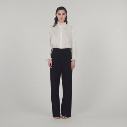 Tweed Trousers Black