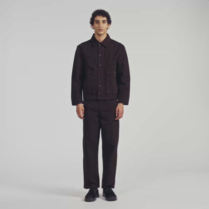 Oversize Denim Worker Denim worker jacket Chocolate