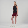 Arielle Short Two-Tone Pleated Skirt Navy Blue