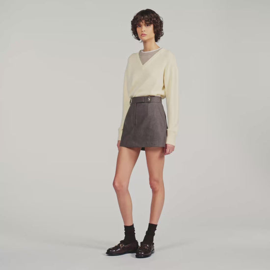 Jimmy Wool skort Greige