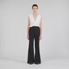 Manhattan Satin Stripe Suit Trousers Black