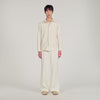 Joker Minimal Long-Sleeved Jersey Shirt Ecru